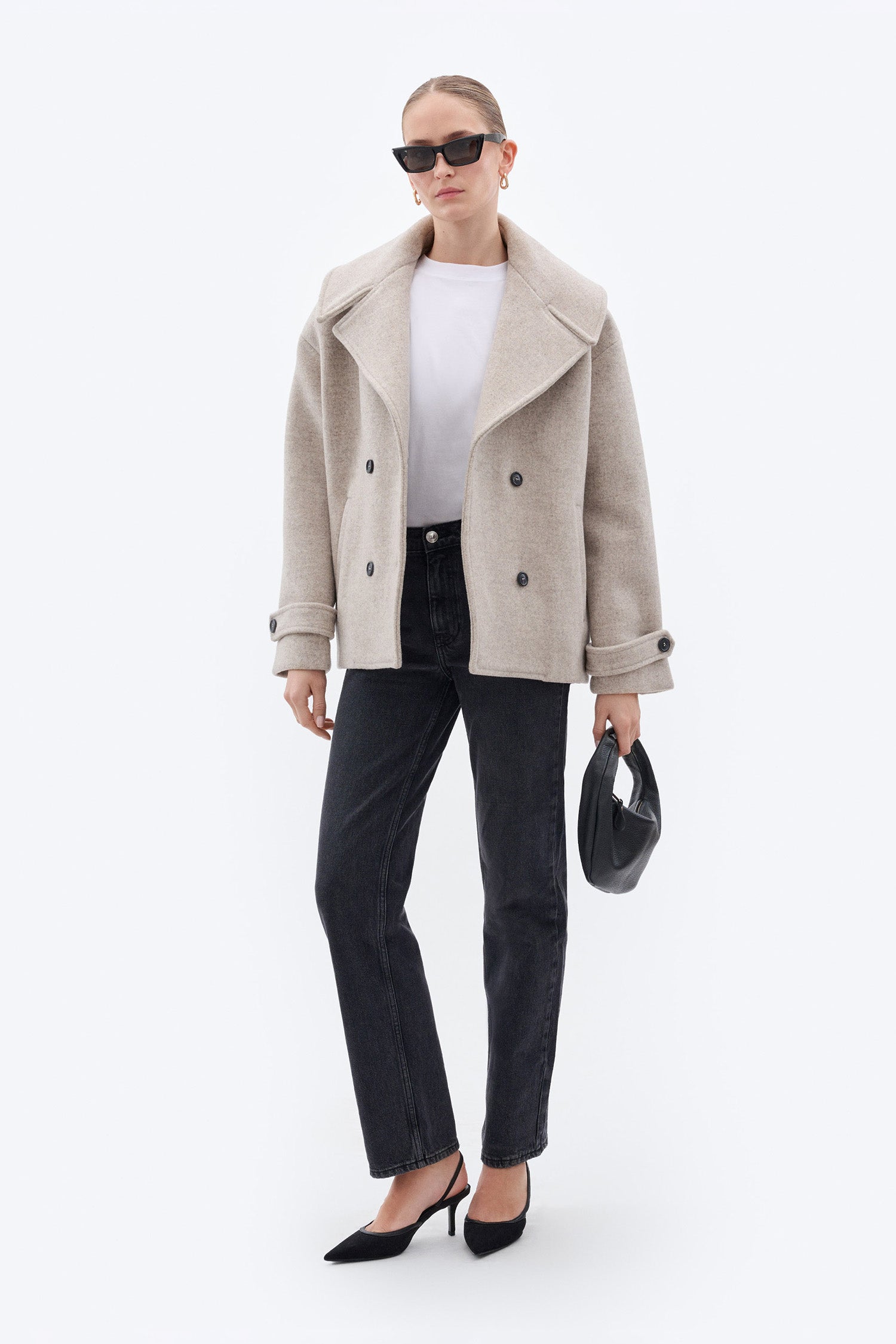 Puffy cheap collar coat